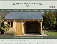 Tablet Screenshot of cheshireoakstructures.co.uk